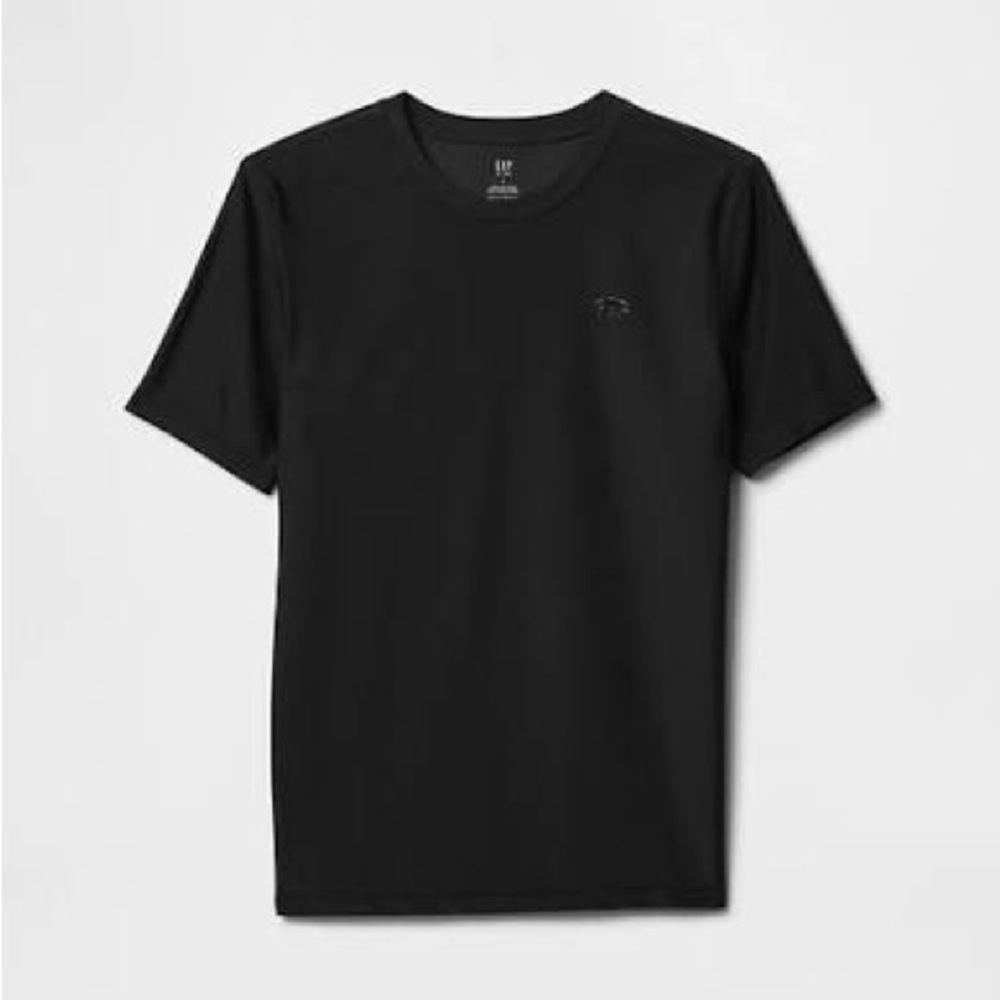 Gap Kids Swim Rash Guard, Black, Short Sleeve, Size XS (4/5)
